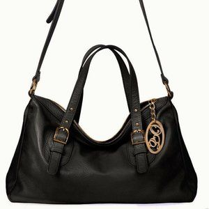 ONNA EHRLICH Derin Black Leather Shoulder Bag NWT